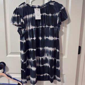 Chic Tie-Dye Women's Blouse